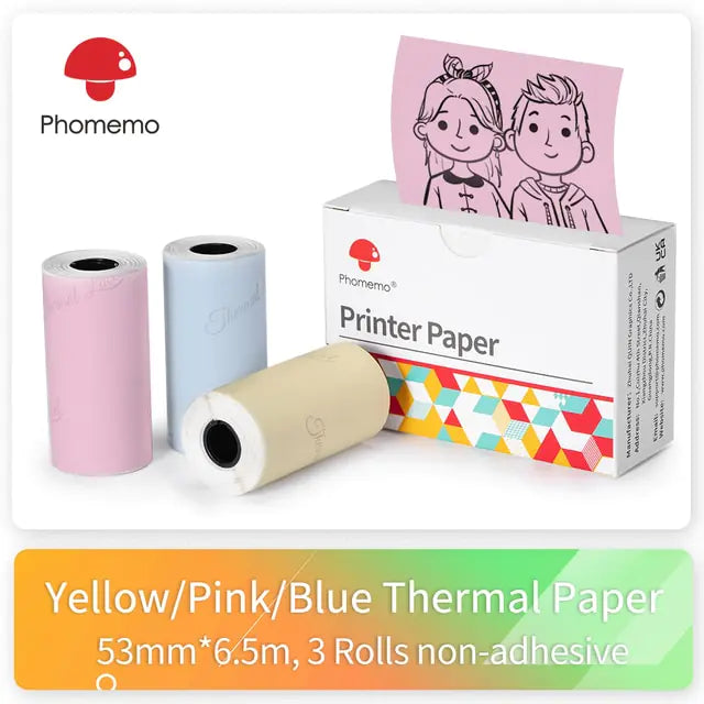 Phomemo Printer Sticker Self-Adhesive M02 Series Printer Paper